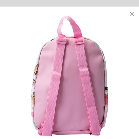 Disney Princesses Character Print Mini Backpack - Pink and Cream - Picture 3 of 7